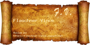 Flaschner Vince névjegykártya