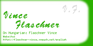 vince flaschner business card